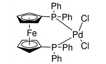 Dichloro[(1,1-bis(diphenylphosphino) ferrocene)]palladium(II) (Pd(dppf)Cl ) 14.5% (Pd)